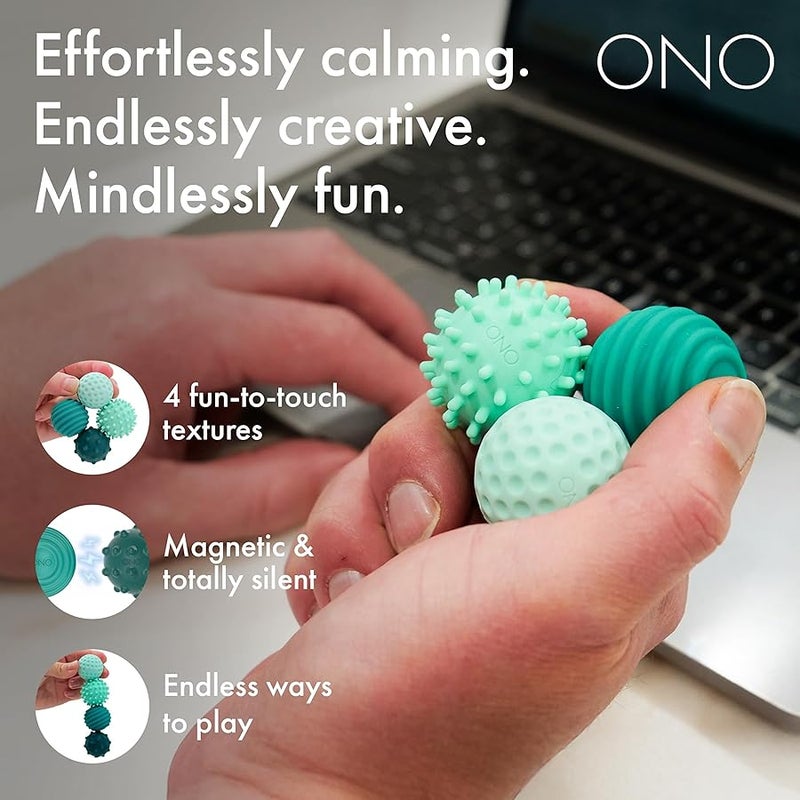 أونو ONO Signets – Handheld Fidget Toy for Adults | Help Relieve Stress, Anxiety, Tension | Promotes Focus, Clarity | Compact, Portable Design (Teal) - Image 2