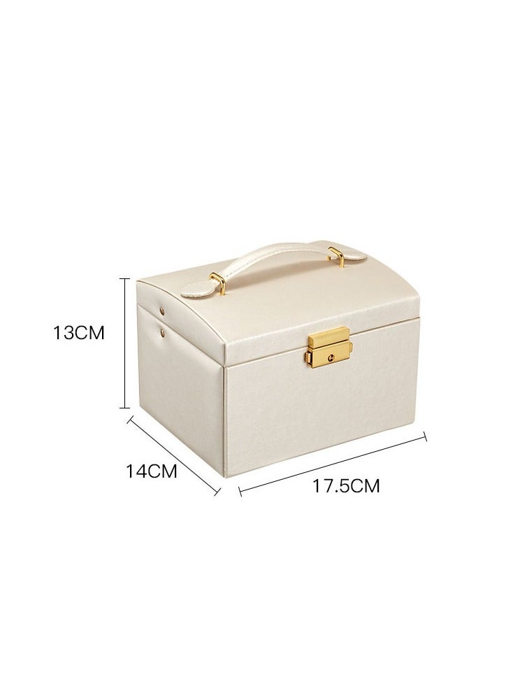 general Large Jewelry Box Organizer PU Leather Drawer Jewellery Boxes Velvet Earring Ring Jewelry Storage Case - Image 4