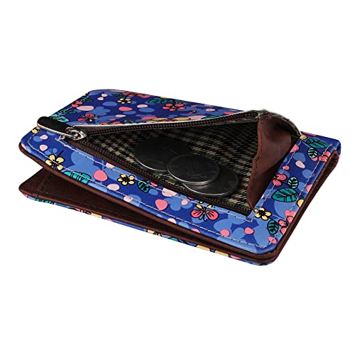ShopMantra Girls Wallet | Blue Floral Print Bifold Purse | Compact Travel Accessory for Teens & Women - Image 3