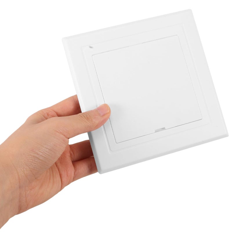 White Plastic Access Panel Door Cover Plate for Drywall Ceiling Easy Installation - Image 4