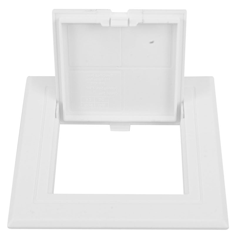 White Plastic Access Panel Door Cover Plate for Drywall Ceiling Easy Installation - Image 2
