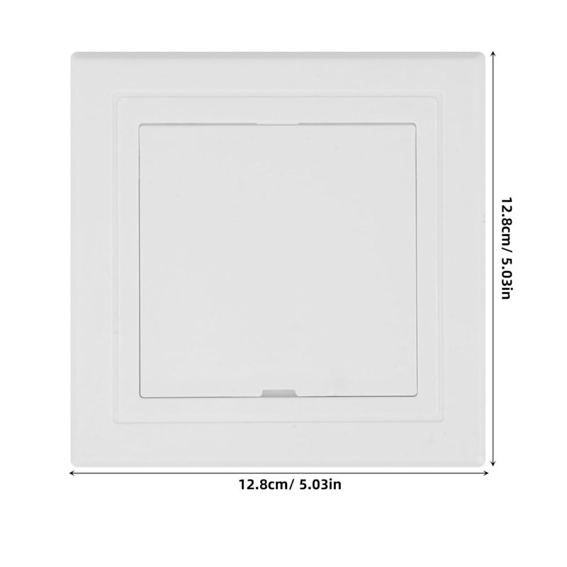 White Plastic Access Panel Door Cover Plate for Drywall Ceiling Easy Installation - Image 3