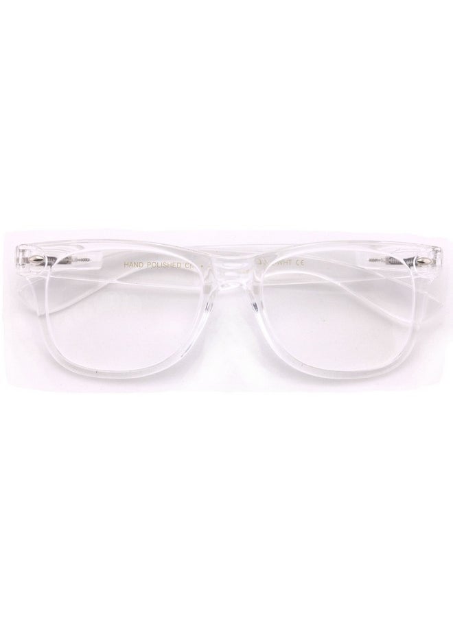 V.W.E. - White Clear Reading Glasses Comfortable Stylish Simple Readers (2.75 Clear) - Image 1