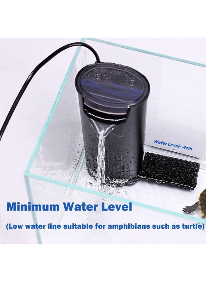 GMORO Fish Tank Filter, Submersible Pump System for 5 to 40 Gallon Aquariums, Ultra Silent Waterfall Filter for Turtle Tanks - Image 2