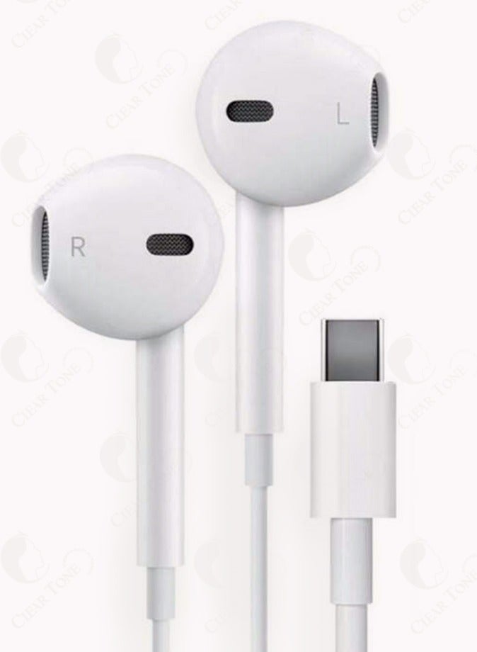 بيلك سماعات أذن من النوع C فاخرة مع ميكروفون l جهير عميق l صوت نقي للغاية l عزل الضوضاء l سلك متين بطول 1.2 متر وملائم بشكل مريح للاستخدام طوال اليوم - Image 2