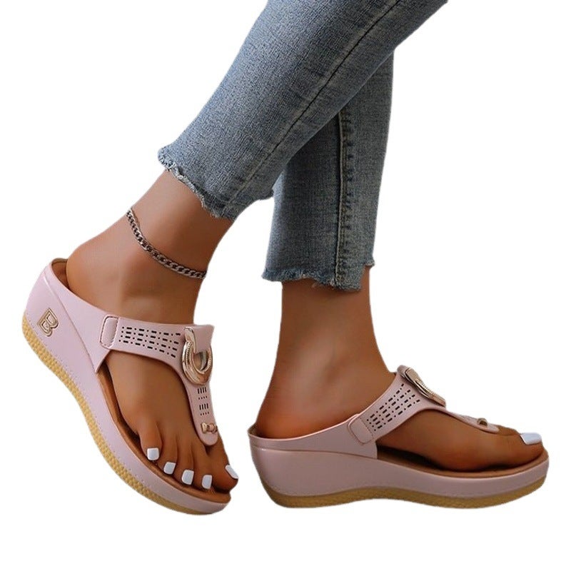 foreign trade women''s shoes 2022 summer new beach flip-flops Women''s and women''s sandals in stock - Image 2