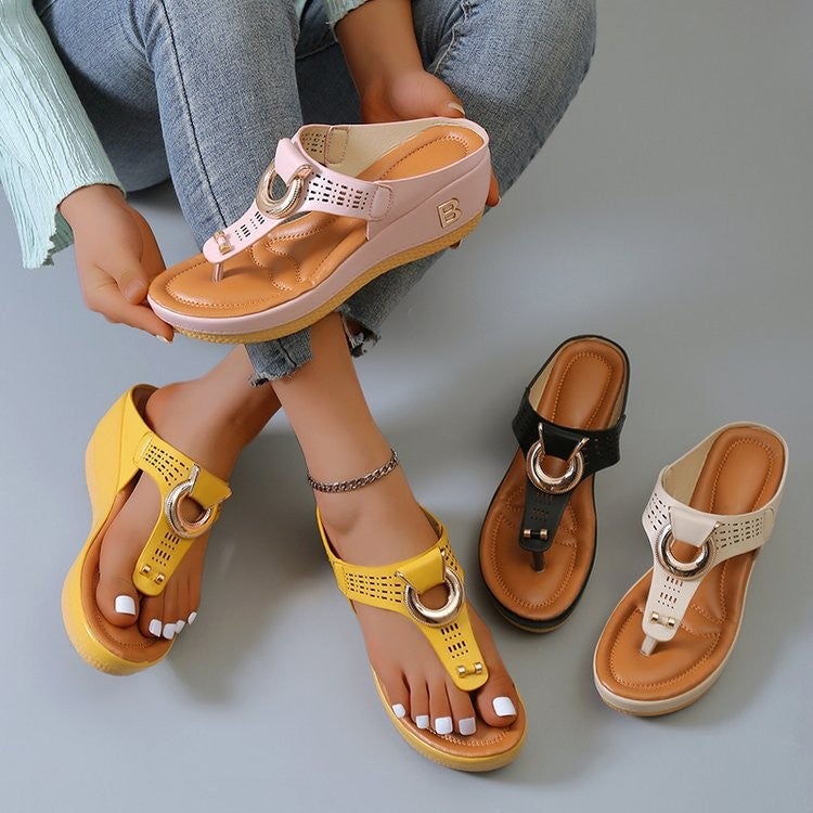 foreign trade women''s shoes 2022 summer new beach flip-flops Women''s and women''s sandals in stock - Image 3