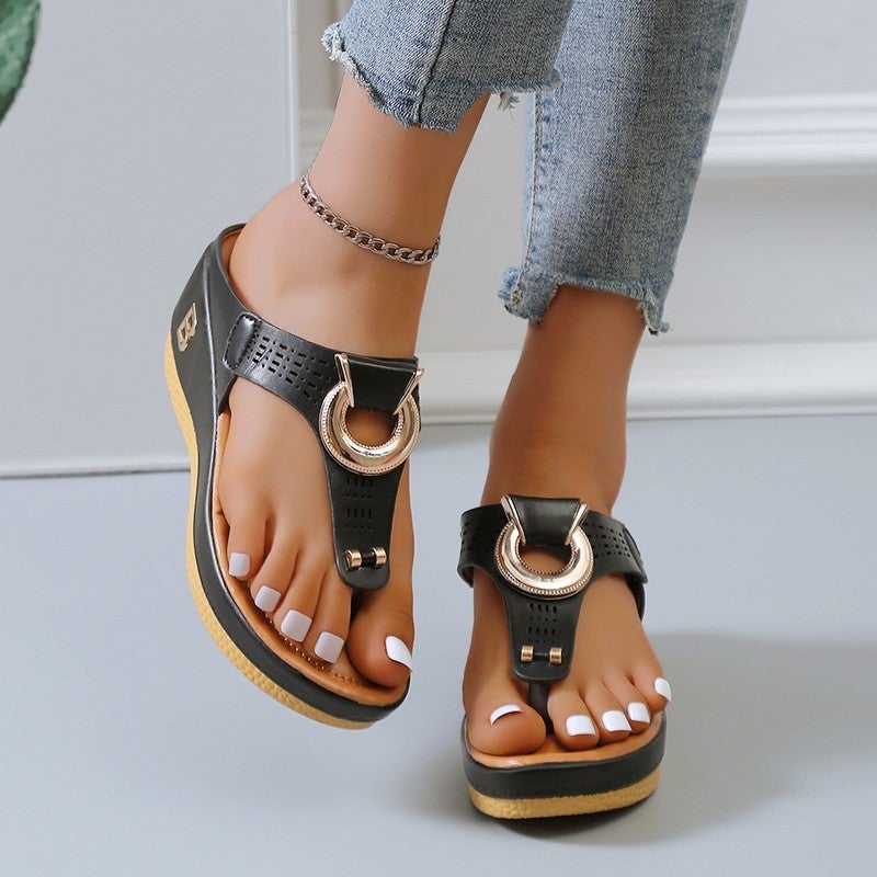 foreign trade women''s shoes 2022 summer new beach flip-flops Women''s and women''s sandals in stock - Image 4