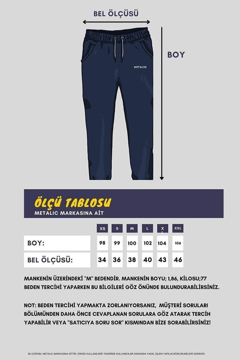 mmetalic Black Men's Sweatpants with Labels, Back and Side Pockets, Regular Fit Elastic Legs.  - Image 2