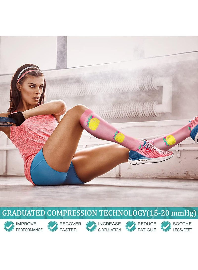 Sweet seven Copper Compression Socks (6 Pairs) - 15-20 mmHg Support for Athletics, Cycling, Nurses - Men & Women Circulation Boost - Image 5