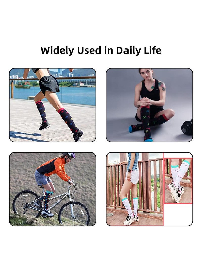 Sweet seven Copper Compression Socks (6 Pairs) - 15-20 mmHg Support for Athletics, Cycling, Nurses - Men & Women Circulation Boost - Image 4