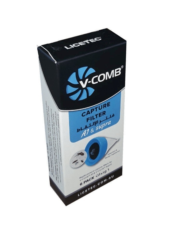 في كومب فلاتر التقاط القمل يعمل مع جهاز التخلص من القمل في -كومب موديل 6 قطع - Image 4