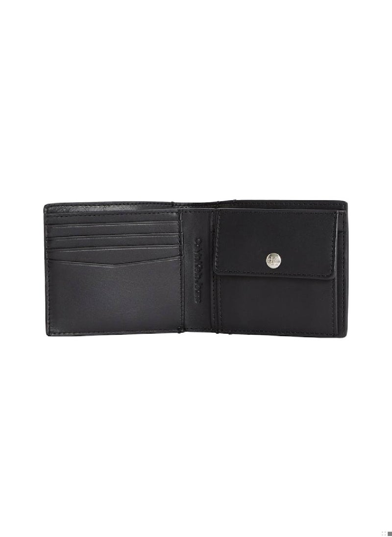Calvin Klein Jeans Men's Embossed Bifold Wallet - Leather, Black  - Image 3