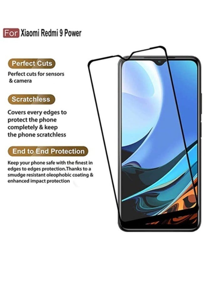 Raxoom Xiaomi Redmi 9 / Redmi 9A / Redmi 9C / Poco C3 Screen Protector Glass Tempered Full Glue Screen Guard - Image 3