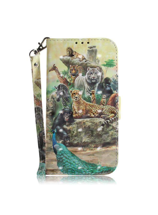 اس-توب جراب لهاتف Samsung Galaxy S23+ 5G، جراب هاتف جلدي قابل للطي بنمط ملون ثلاثي الأبعاد - Image 2