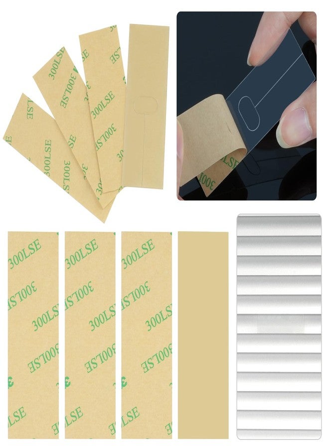 AccEncyc 8 Vertical Blind Repair Tabs, Horizontal Blinds Repair Kit for Replacement Slats & Parts, 4 with String Holes, 4 Without (1IN) - Image 1