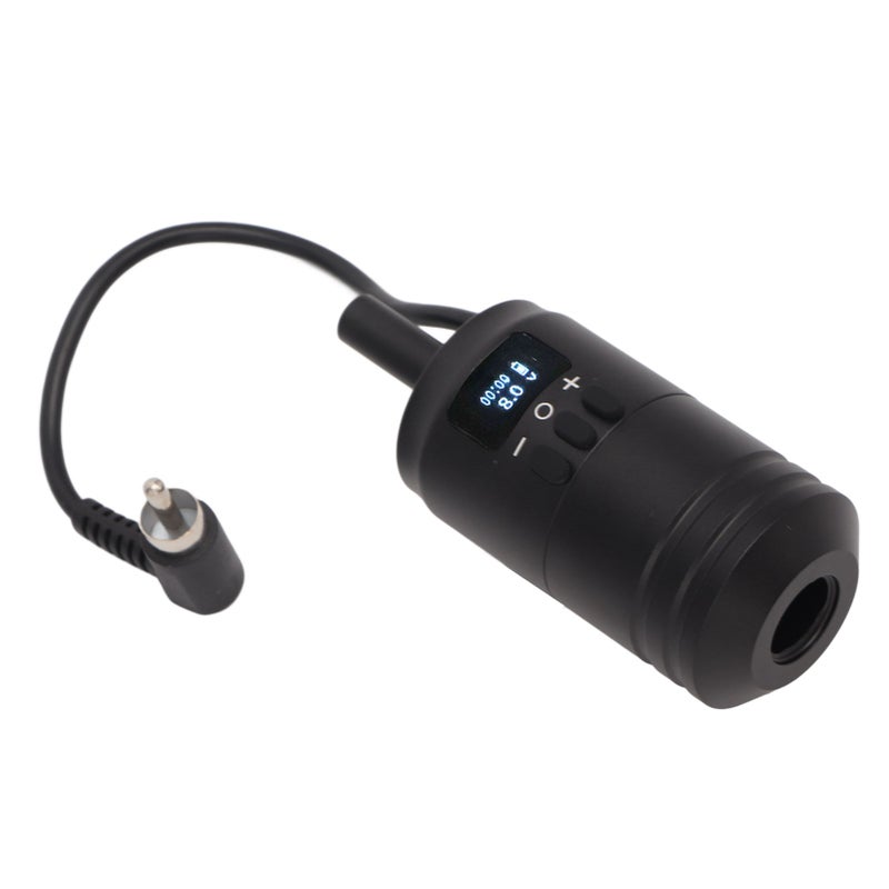 Wireless Tattoo Power Supply: 1600mAh Battery, 4 To 12V Adjustable, LCD Display - Comfortable Anti-Slip Ergonomic Handle, 2-In-1 Integrated Design, Adjustable Needle Stroke For Professional Tattoo Art - Image 5