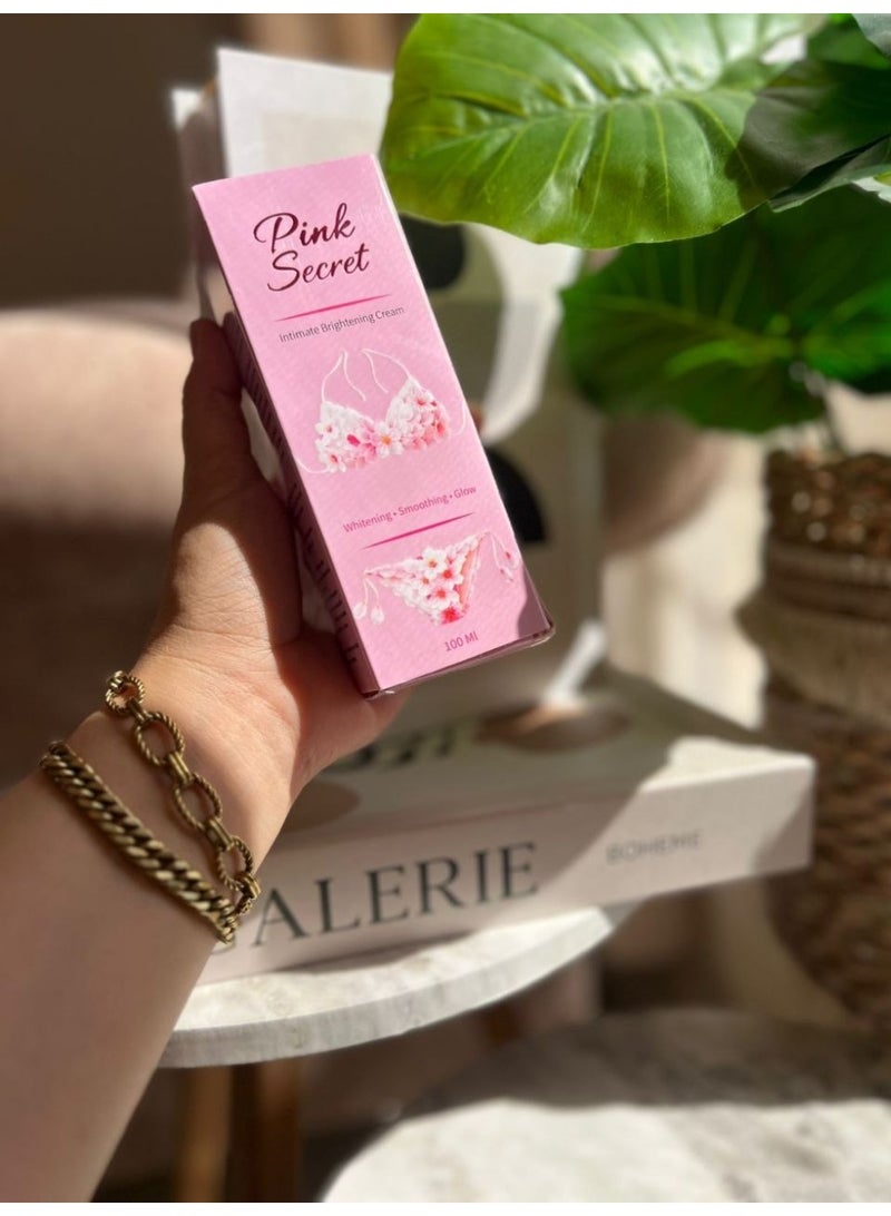 كريم بينك سيكرت (Pink Secret) لتوريد وتفتيح المناطق الحساسة والشفايف – عناية فائقة، ترطيب عميق، وتوحيد لون البشرة – 100 مل - Image 4