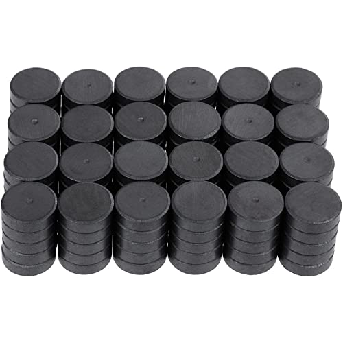 Anpro 120 Pcs Ceramic Industrial Magnets Hobby Craft Magnets-11/16 Inch (18mm) Round Magnet Disc for Refrigerator Button DIY Cup Magnet Craft Hobbies, Science Projects & School Crafts - Image 1