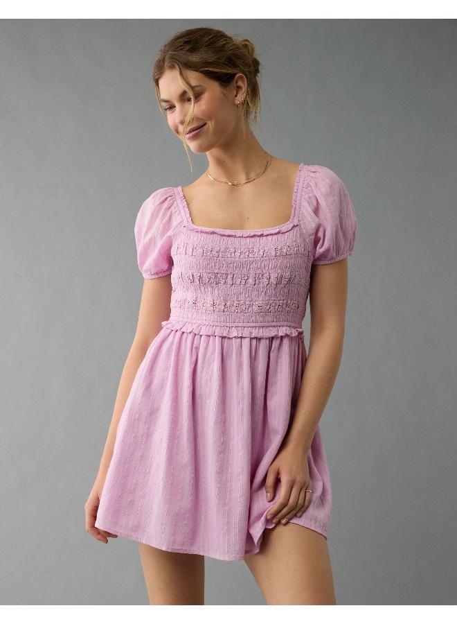 American Eagle Smocked Bodice Mini Dress - Image 1