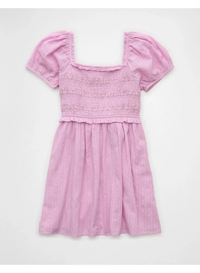 امريكان ايجل Smocked Bodice Mini Dress