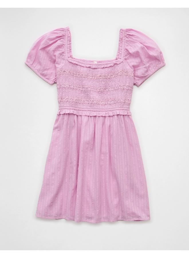 American Eagle Smocked Bodice Mini Dress - Image 3