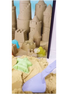 HASSM Magic Sand for Kids, Self-Adhesive, Moldable, Never Drys Out - Fun for Kids to Refill Sensory Sandbox Toys, Perfect for Shaping, Squeezing, Scooping, Rolling, and Molding  - Image 3