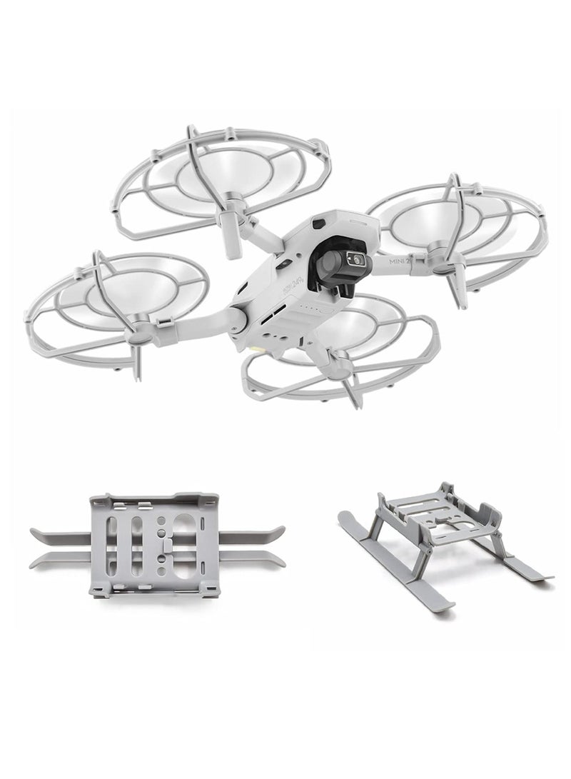 SOLARAE Propeller Guards and Foldable Landing Gear Extension Legs for DJI Mavic Mini 2 / SE, Drone Accessories Compatible with DJI Mini 2, for DJI Mini SE, for Mavic Mini Drone Cover Accessories - Image 1