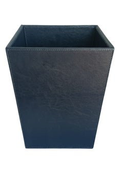 Pearl Coast Classic Leather Trash Cans Waste Paper Basket, Storage Bin for Bathroom, Kitchen, Office and High Class Hotel (BLUE) 28x18 cm - pzsku/Z079FB16F025F17F6CF27Z/45/_/1737112997/ca0cf28f-66f2-47cd-8155-b7258c91ac89