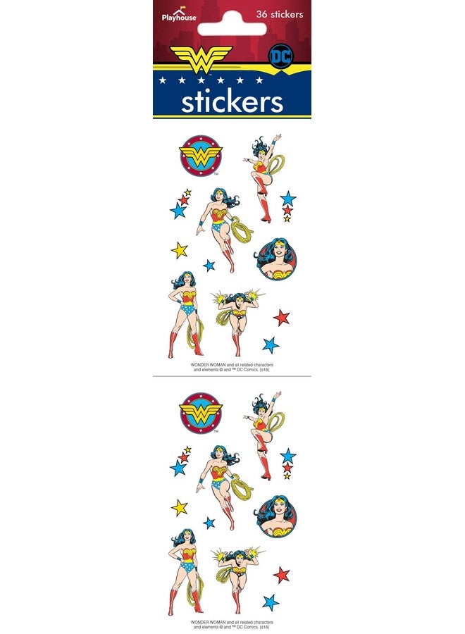 Playhouse Dc Comics Wonder Woman Pack Of Three Perforated Sticker Half-Sheets - Image 3