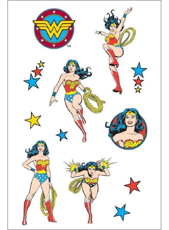 Playhouse Dc Comics Wonder Woman Pack Of Three Perforated Sticker Half-Sheets - Image 2