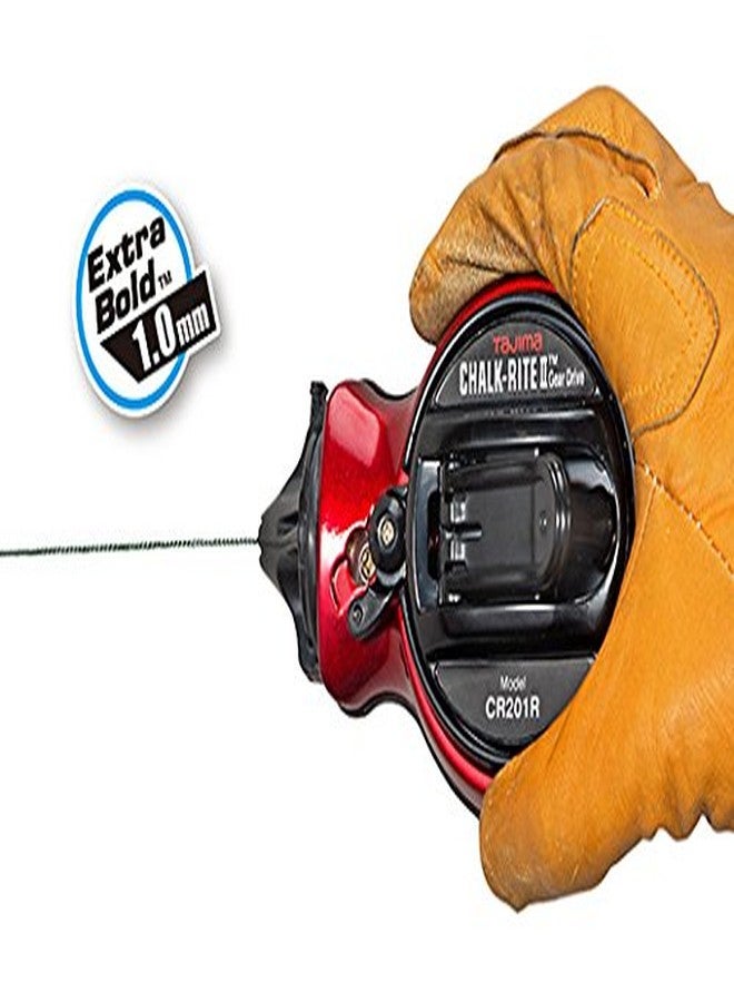 تاجيما قلم طباشير تاجيما CR201R-PR مقاس 1 مم × 100 قدم، خط طباشير تشوك رايت II فائق الجرأة - Image 5