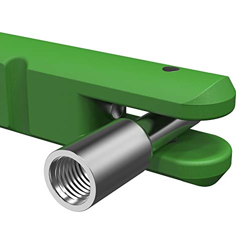 BASIKER Tire Valve Stem Puller Tool No Scratch with Valve Core Tool Green Perfect Replacement for Universial car Valve Stem Extenders Straight Metal Dual Wheel Valve Stem Extension Adapter - Image 4