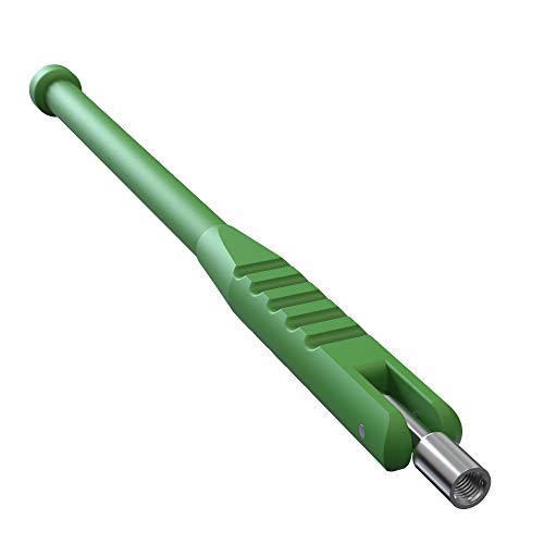 BASIKER Tire Valve Stem Puller Tool No Scratch with Valve Core Tool Green Perfect Replacement for Universial car Valve Stem Extenders Straight Metal Dual Wheel Valve Stem Extension Adapter - Image 1