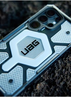 Urban Armor Gear UAG Pathfinder Pro Clear [MagSafe] Samsung Galaxy S25 ULTRA Case Cover [18 Feet Drop tested]  Ice | Silver  - Image 4
