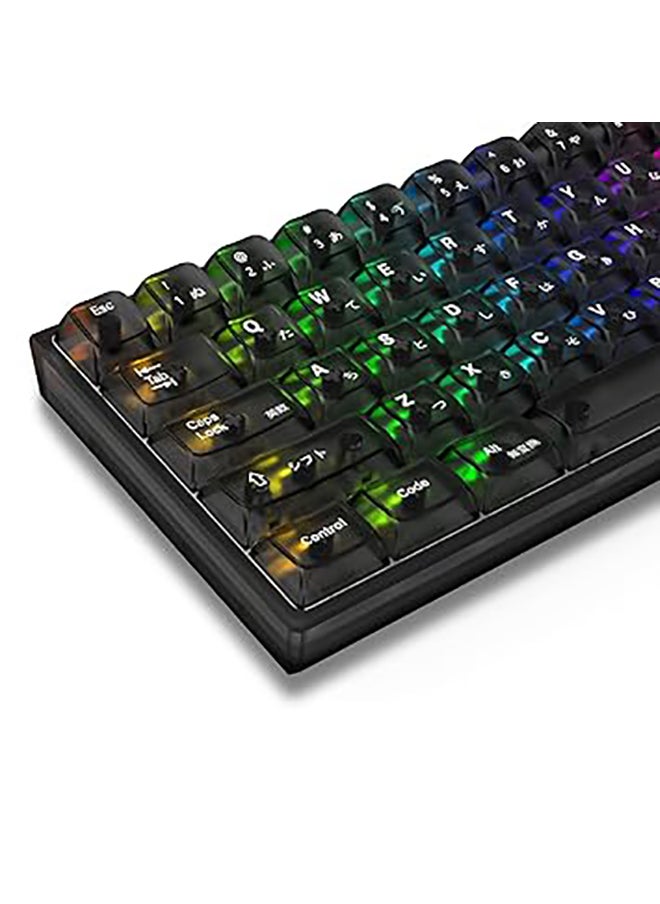 REDRAGON - K617CTB-RGB 60% Wired RGB Gaming Keyboard, 61 Keys Compact Full-Transparent Mechanical Keyboard, BLACK - Image 1