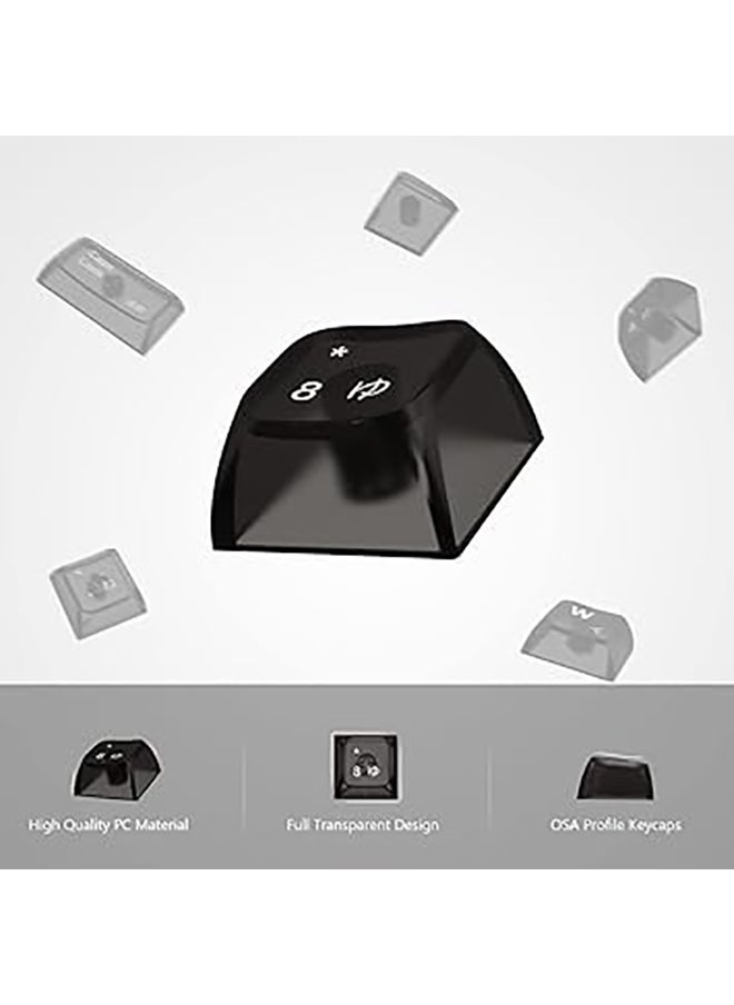 REDRAGON - K617CTB-RGB 60% Wired RGB Gaming Keyboard, 61 Keys Compact Full-Transparent Mechanical Keyboard, BLACK - Image 1