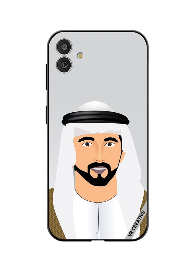 VR CREATIVE Protective Case Cover For Samsung Galaxy F14 Sheikh Hamdan Bin Mohammed Bin Rashid Al Maktoum Design Multicolour - Image 1