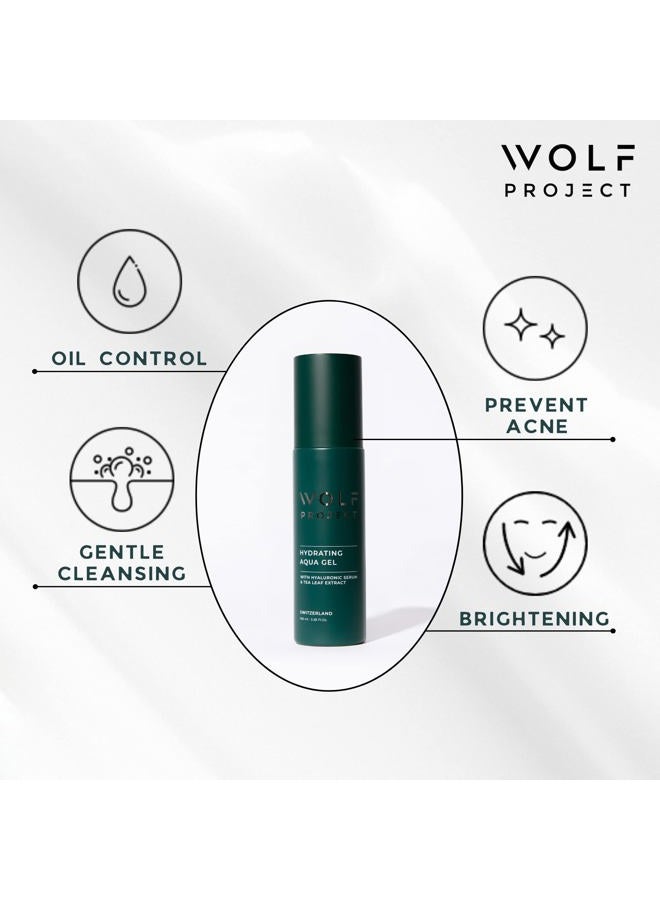 The Wolf Project Wolf Project Advanced Skin Care Face Moisturizer Gel Cream, Anti Aging Face Gel Serum with Hyaluronic Acid, Bamboo Water, Tea Tree Leaf, Ginger Root, Ginseng - For All Skin Types, 3.38 oz - Image 5