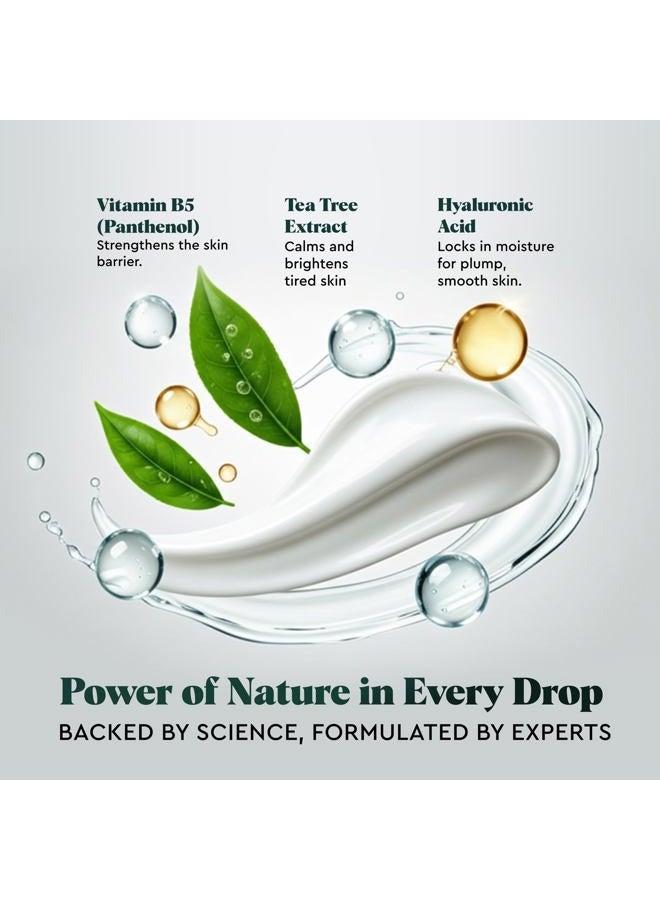 The Wolf Project Wolf Project Advanced Skin Care Face Moisturizer Gel Cream, Anti Aging Face Gel Serum with Hyaluronic Acid, Bamboo Water, Tea Tree Leaf, Ginger Root, Ginseng - For All Skin Types, 3.38 oz - Image 3