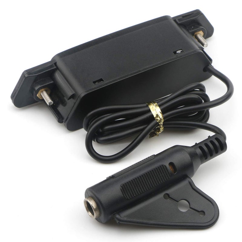 Swhmc 1pcs 6-String SH-85 Soundhole Pickup EQ Preamp Pickup with Active Power Jack for Folk Acoustic Guitar, Ukulele (Sanding Black) - Image 4