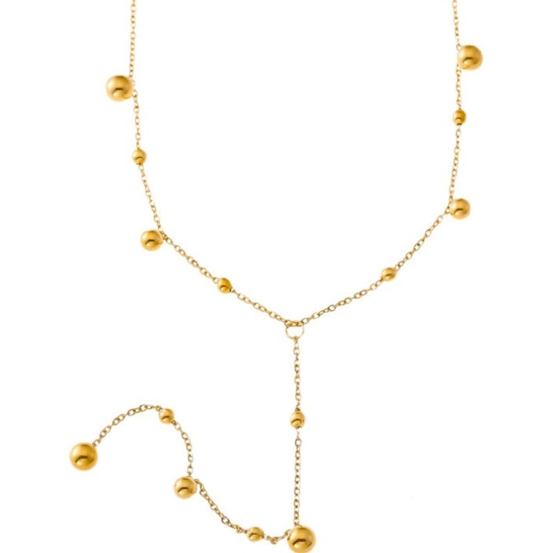 MONOZO pendant necklace chain for women girls Love anti tarnish stainless steel 18k gold plated stylish Neck Chain | Modern Design | Birthday Anniversary gift Valentine Accessories - Image 1