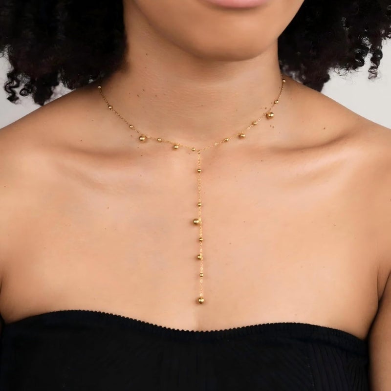 MONOZO pendant necklace chain for women girls Love anti tarnish stainless steel 18k gold plated stylish Neck Chain | Modern Design | Birthday Anniversary gift Valentine Accessories - Image 4