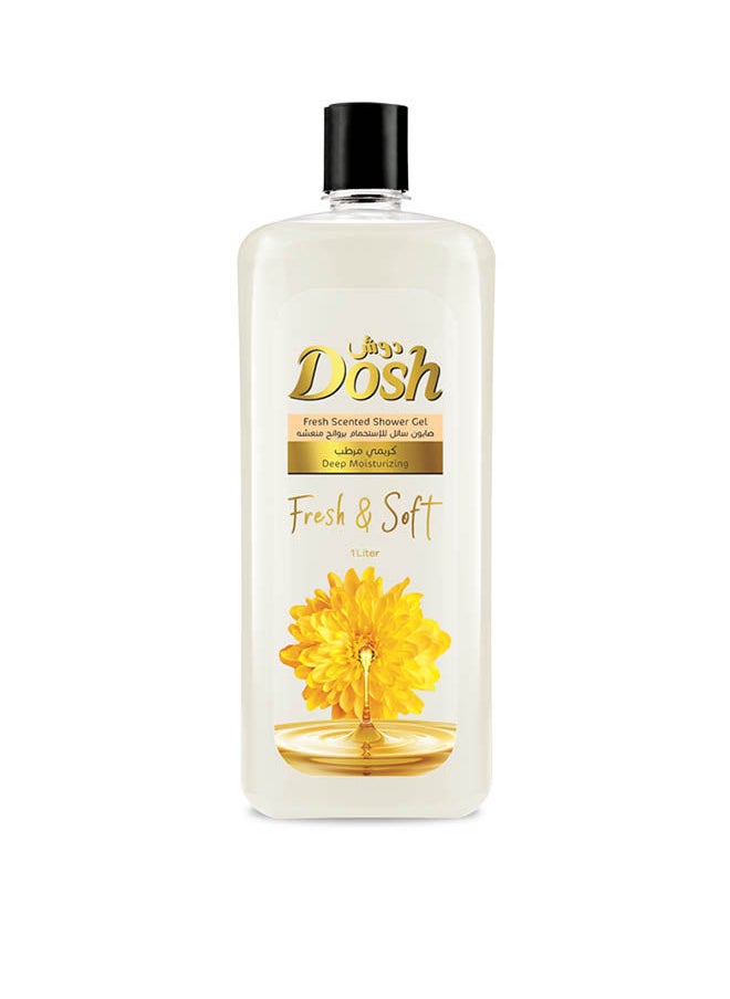Dosh - Fresh Scented Shower Gel 1L-Deep Moisturizing - Image 1