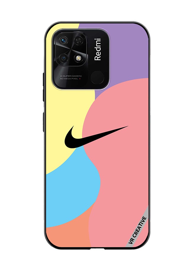 VR CREATIVE Protective Case Cover For Xiaomi Redmi 10C Nike Logo Colourful Design Multicolour - Image 1