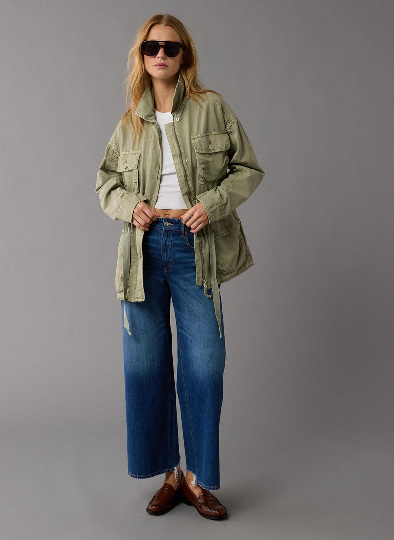 American Eagle - Utility Parka Pocket Detail Jacket - Image 1