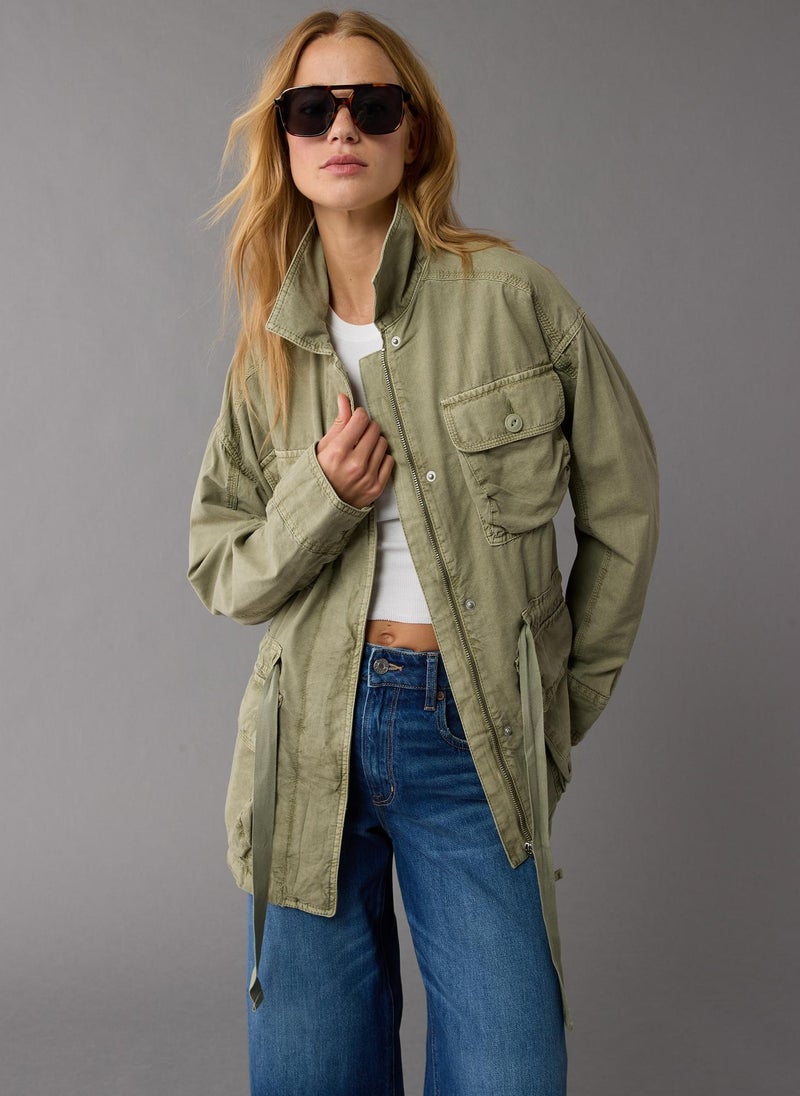 American Eagle - Utility Parka Pocket Detail Jacket - Image 1