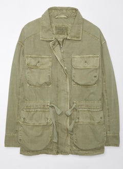 American Eagle Utility Parka Pocket Detail Jacket  - Image 4