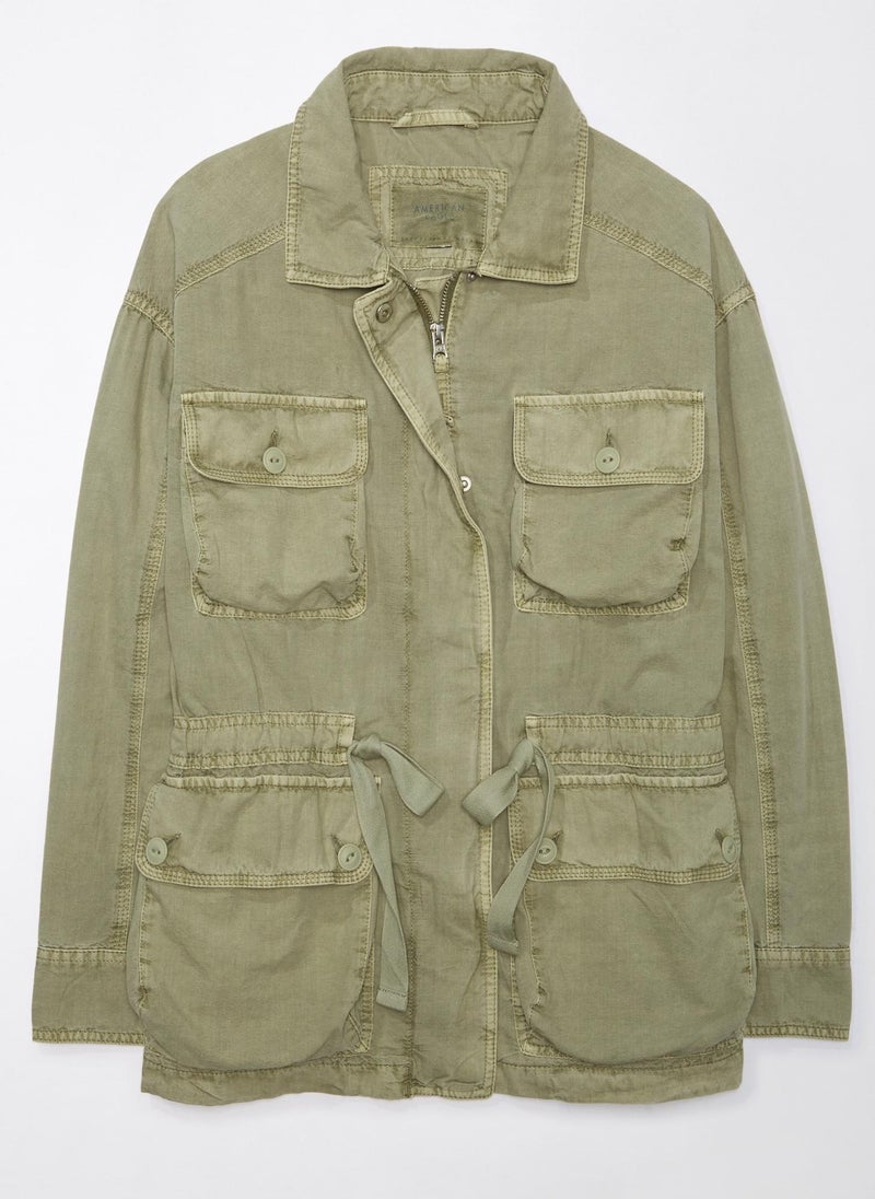 American Eagle - Utility Parka Pocket Detail Jacket - Image 1