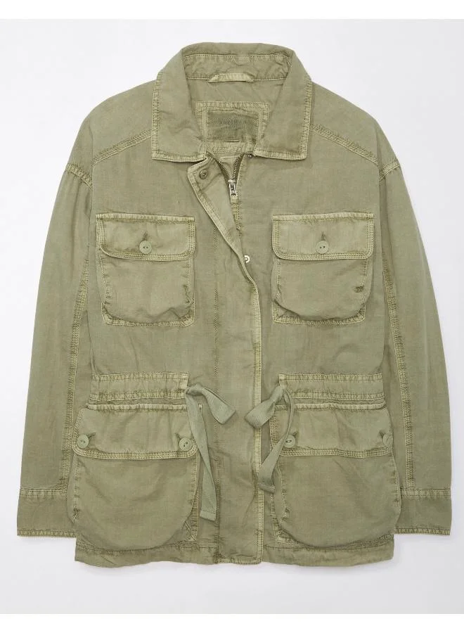 American Eagle Utility Parka Pocket Detail Jacket